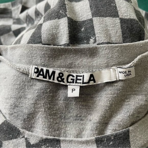 Pam & Gela God Bless David Bowie Distressed Gray Grunge Short Sleeve T-Shirt XS - Picture 7 of 10